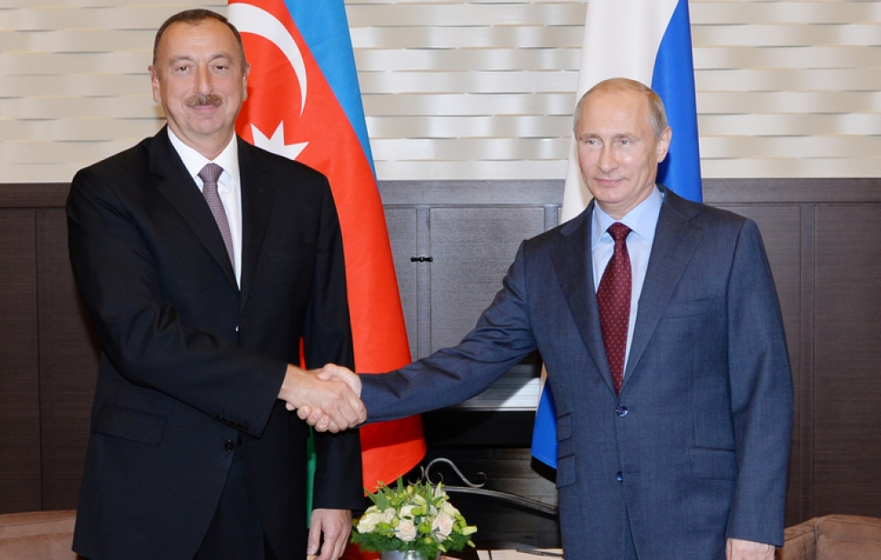 Azərbaycan Prezidenti İlham Əliyevin və Rusiya Prezidenti Vladimir Putinin görüşü olub