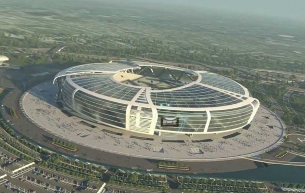 Bakıda inşa olunan Olimpiya stadionunun videosu yayımlanıb