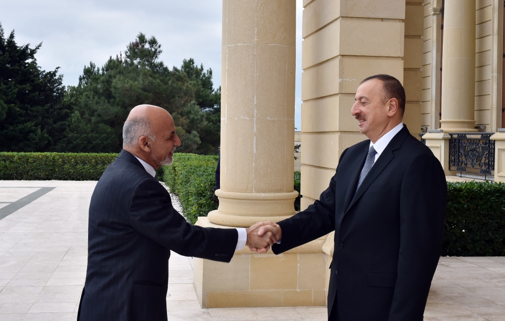 Azərbaycan Prezidenti İlham Əliyev Əfqanıstan Prezidenti Məhəmməd Əşrəf Qani ilə görüşüb