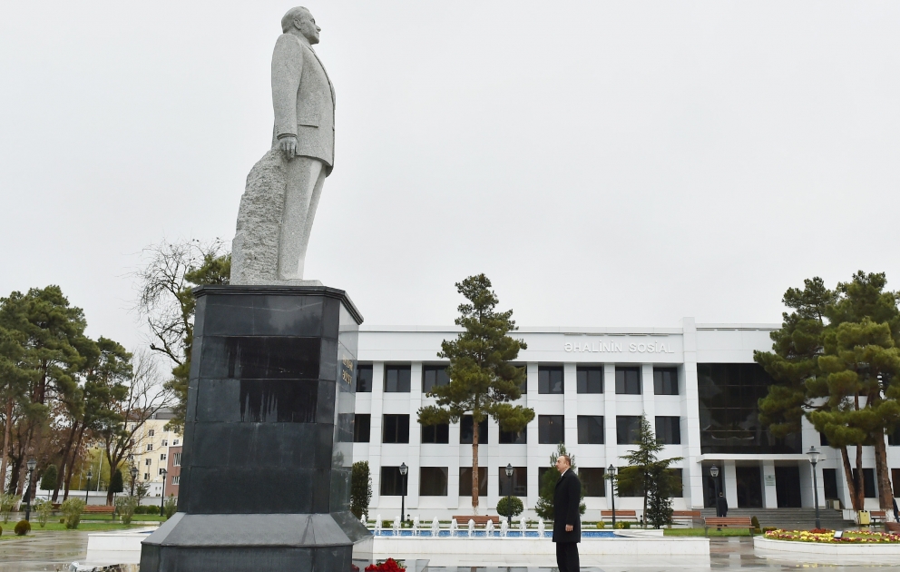 Prezident İlham Əliyev Sabirabad rayonuna səfərə gəlib