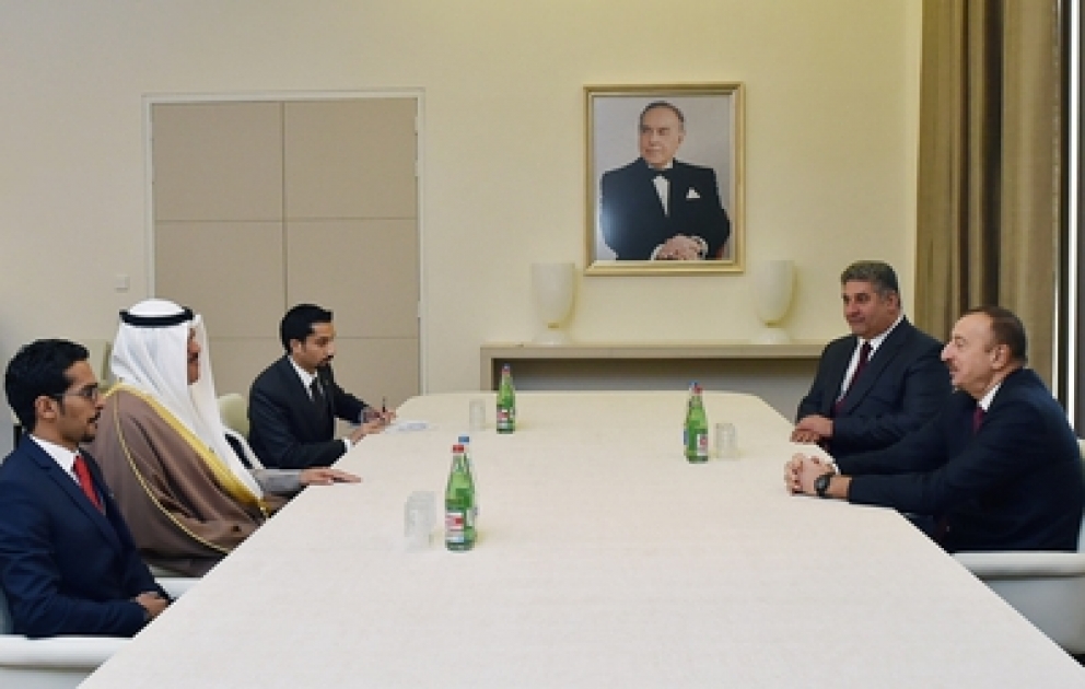 Prezident İlham Əliyev Küveytin gənclər məsələləri üzrə dövlət nazirini qəbul edib