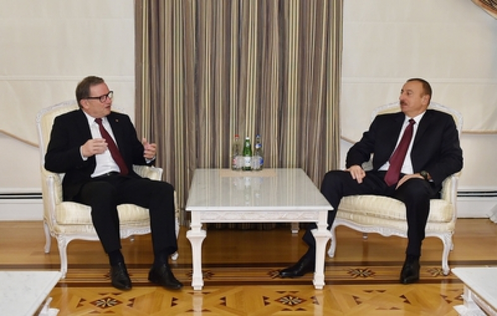 Azərbaycan Prezidenti İlham Əliyev Avstriya parlamentinin vitse-spikerini qəbul edib