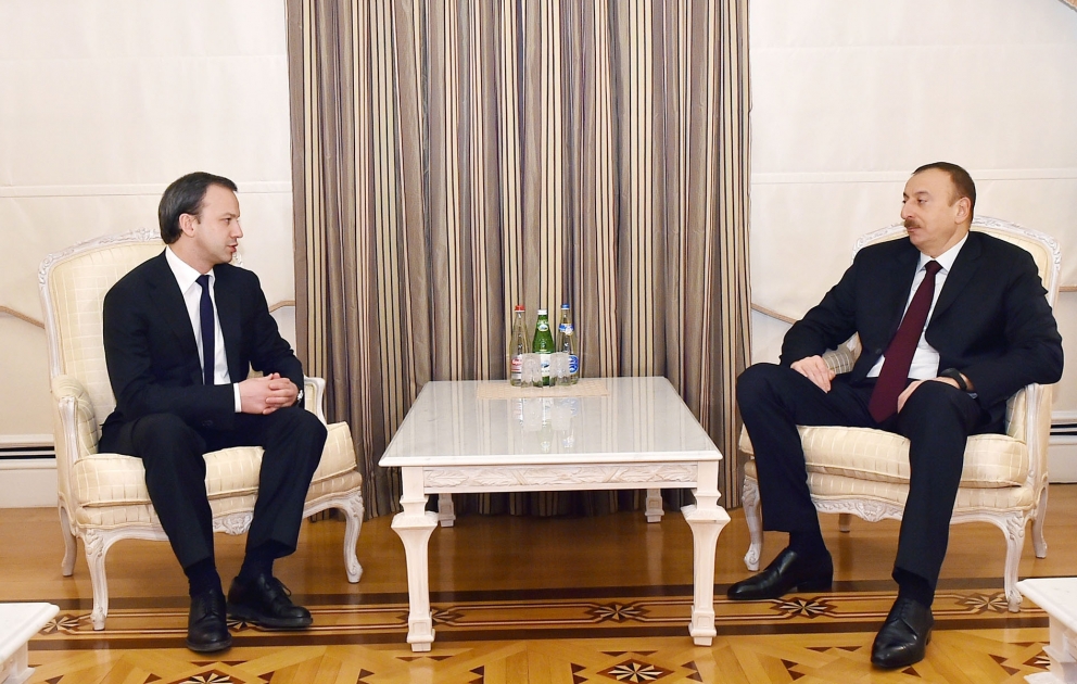 Azərbaycan Prezidenti İlham Əliyev Rusiya Hökuməti sədrinin müavinini qəbul edib
