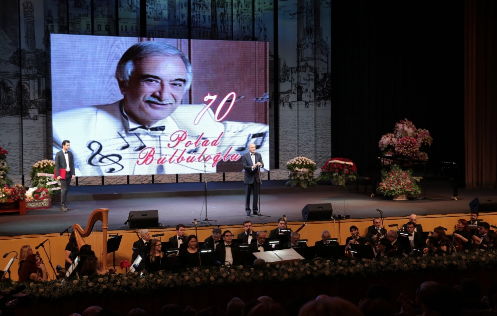 Azərbaycanın xalq artisti Polad Bülbüloğlunun 70 illik yubileyi təntənə ilə qeyd edilib