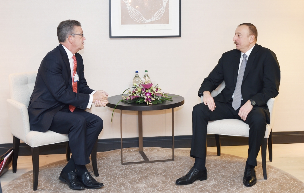 Prezident İlham Əliyevin “Swiss Re Global Partnership” şirkətinin sədri ilə görüşü