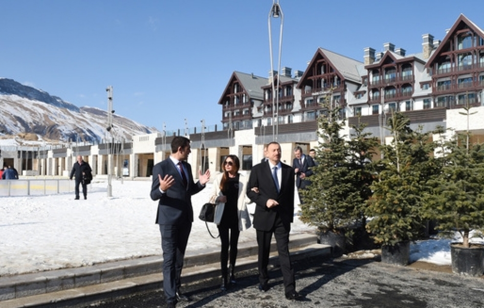 Azərbaycan Prezidenti İlham Əliyev “Şahdağ” qış-yay turizm kompleksində olub