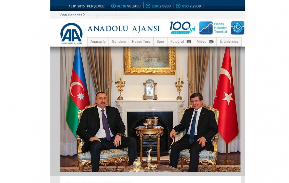 Prezident İlham Əliyevin Ankaraya səfəri Türkiyə mediasının əsas mövzusudur