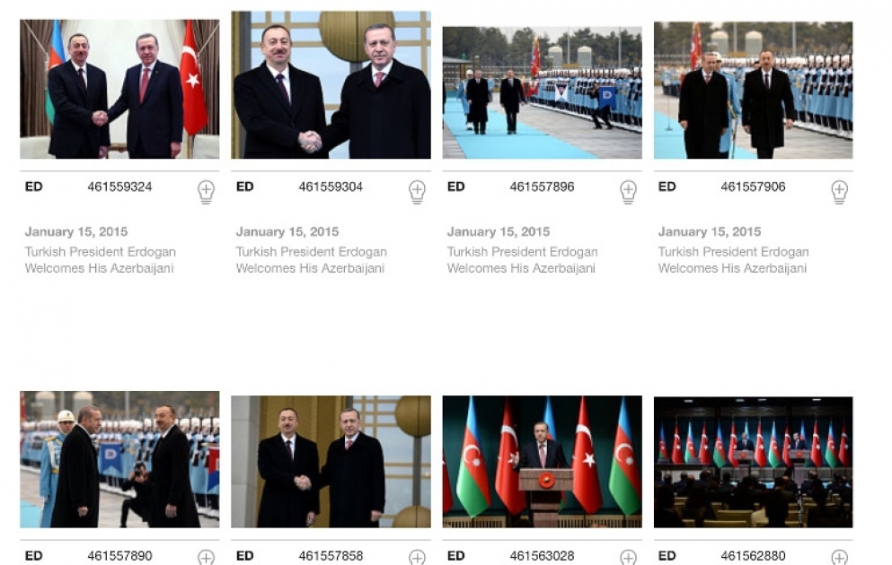 Prezident İlham Əliyevin Türkiyəyə dövlət səfərini Britaniyanın foto agentliyi ətraflı işıqlandırıb