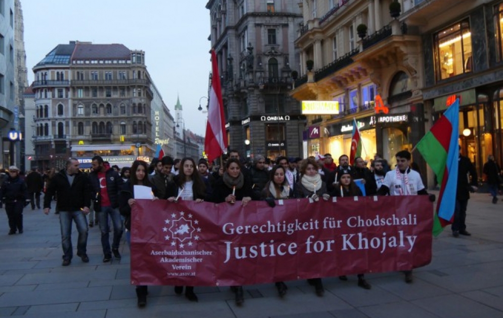 Vienna hosts commemorative rally on 23rd anniversary of Khojaly genocide