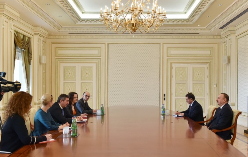 President Ilham Aliyev received a delegation led by the EU Special Representative for Human Rights