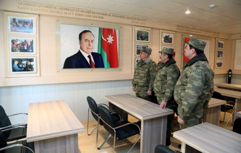 Cəbhə bölgəsində yeni tikilən hərbi hissə istifadəyə verilib