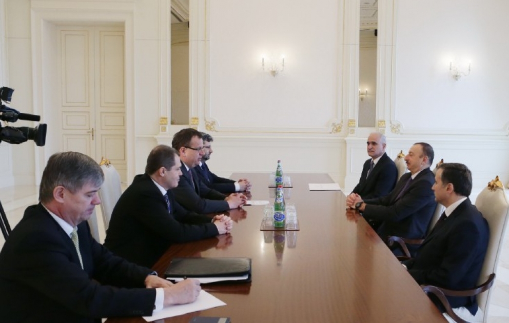 President Ilham Aliyev received a delegation led by the Minister of Industry and Trade of the Czech Republic