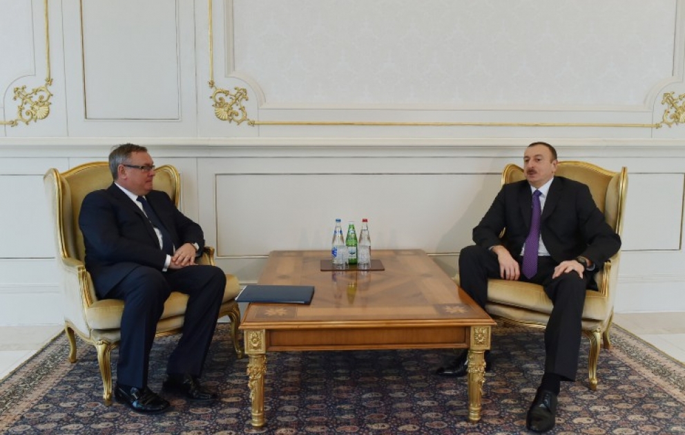 Le président azerbaïdjanais Ilham Aliyev a reçu le président la Banque «VTB»