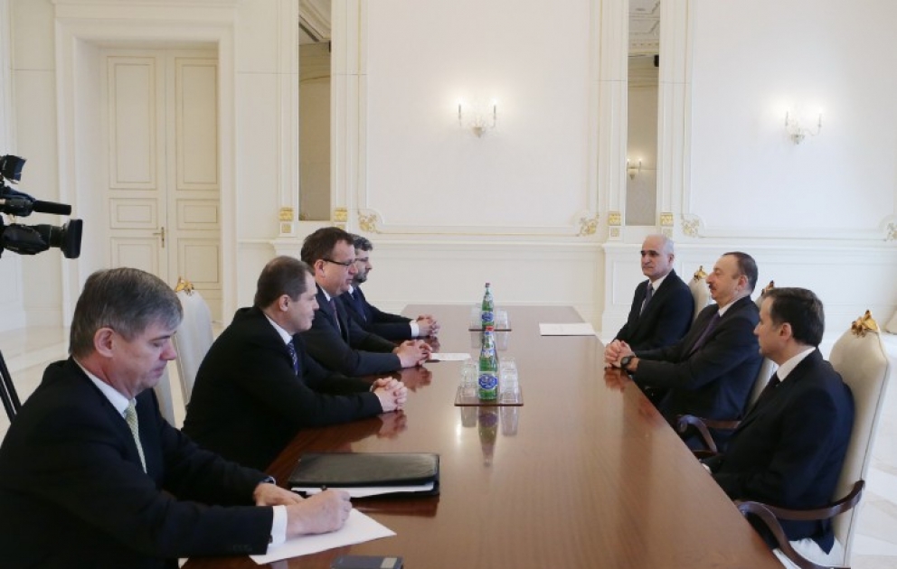 Le président azerbaïdjanais Ilham Aliyev a reçu une délégation conduite par le ministre tchèque de l’Industrie et du Commerce