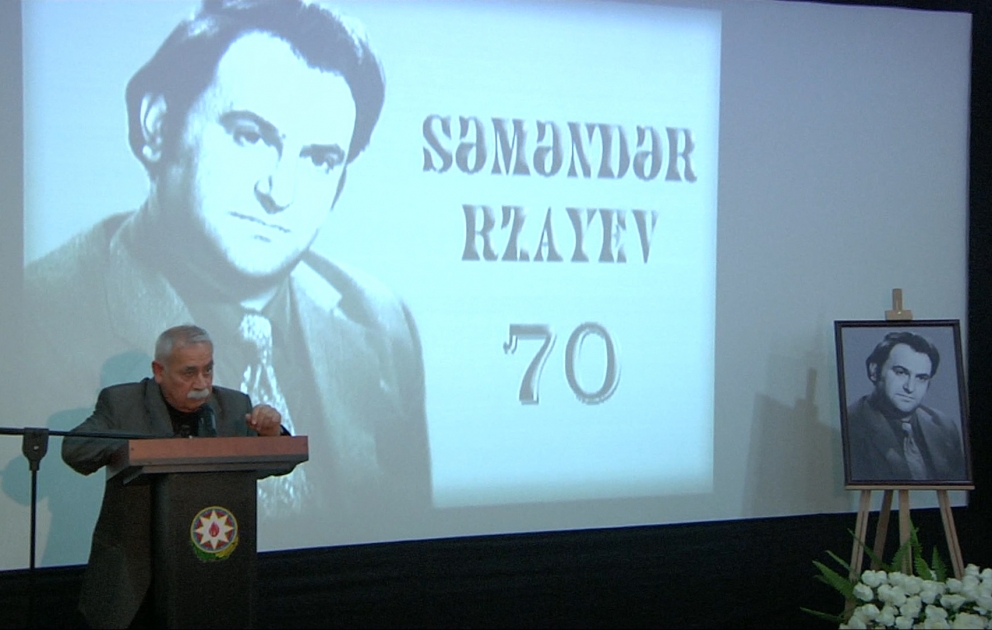 Əməkdar artist Səməndər Rzayevin 70 illik yubileyi ilə bağlı xatirə gecəsi keçirilib