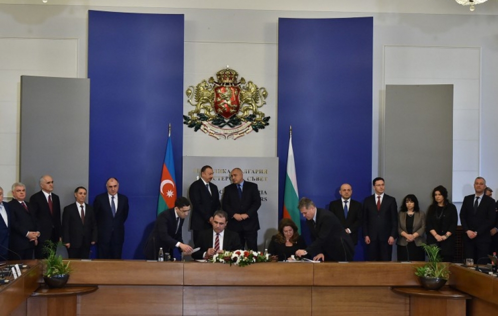 Unterzeichnung von aserbaidschanisch-bulgarischen Dokumenten