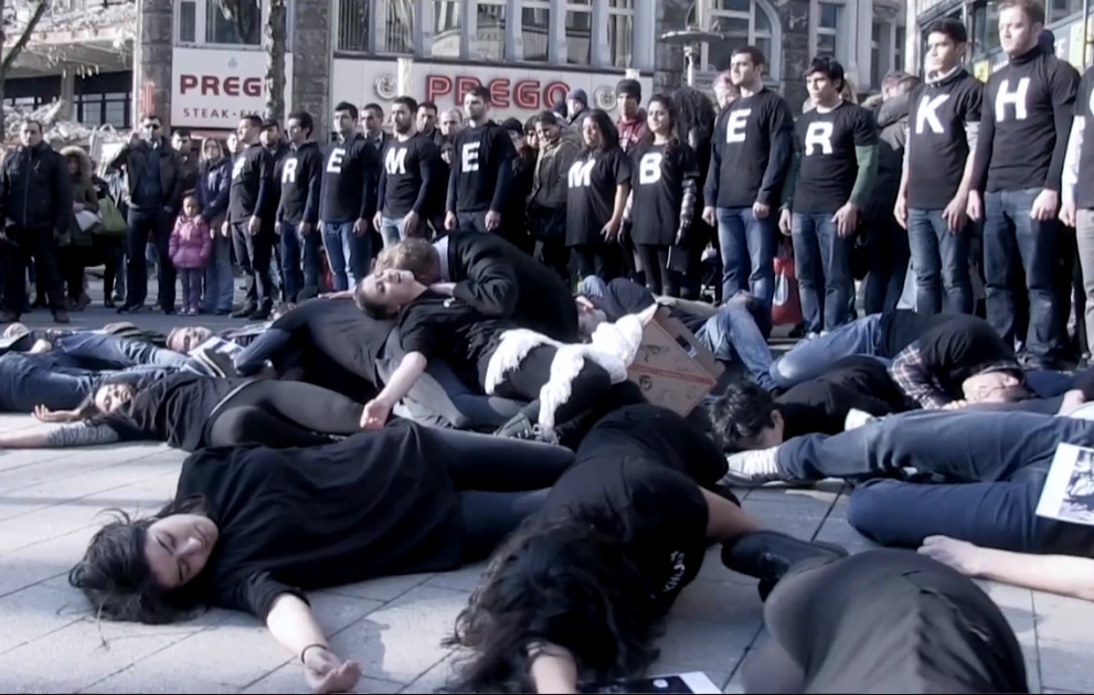 Un rassemblement à l'occasion du génocide de Khodjaly à Hambourg