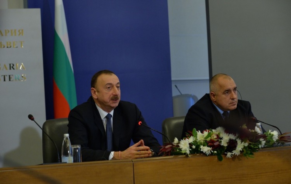 President Ilham Aliyev and Bulgarian Premier Boyko Borisov held a joint press conference
