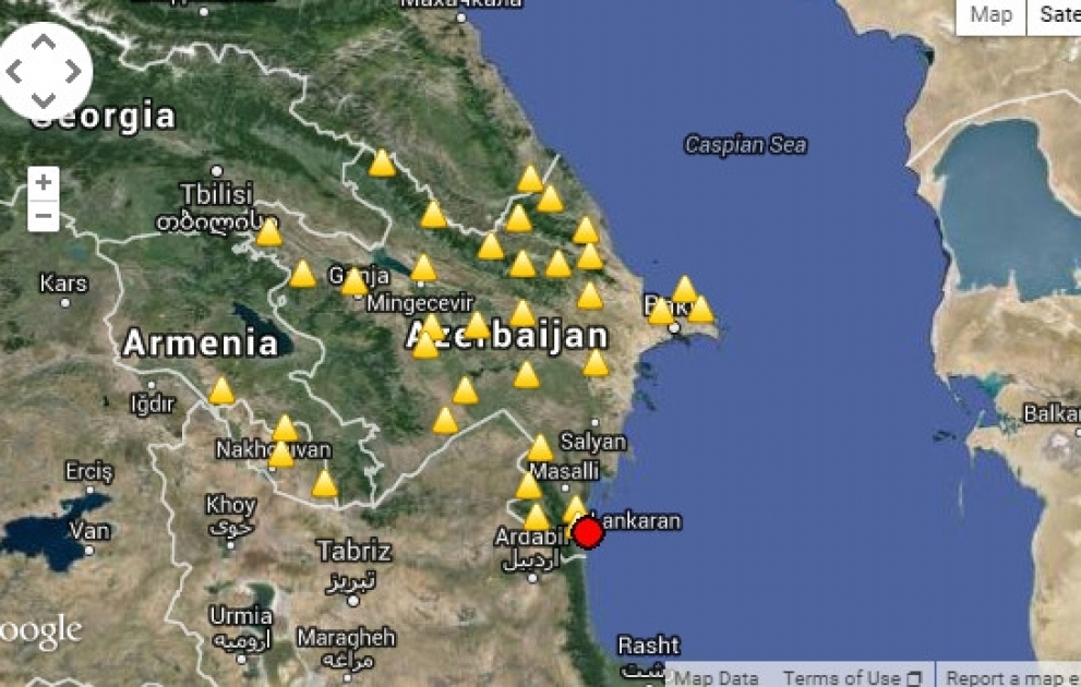 Xəzər dənizində zəlzələ baş verib