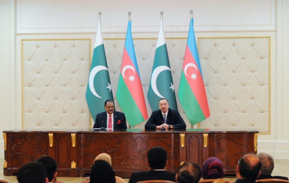 Presidents of Azerbaijan and Pakistan made statements for the press
