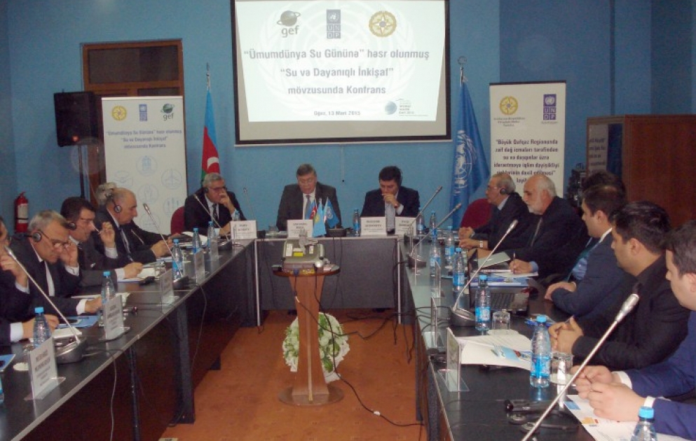 Oğuzda “Su və dayanıqlı inkişaf” mövzusunda konfrans keçirilib