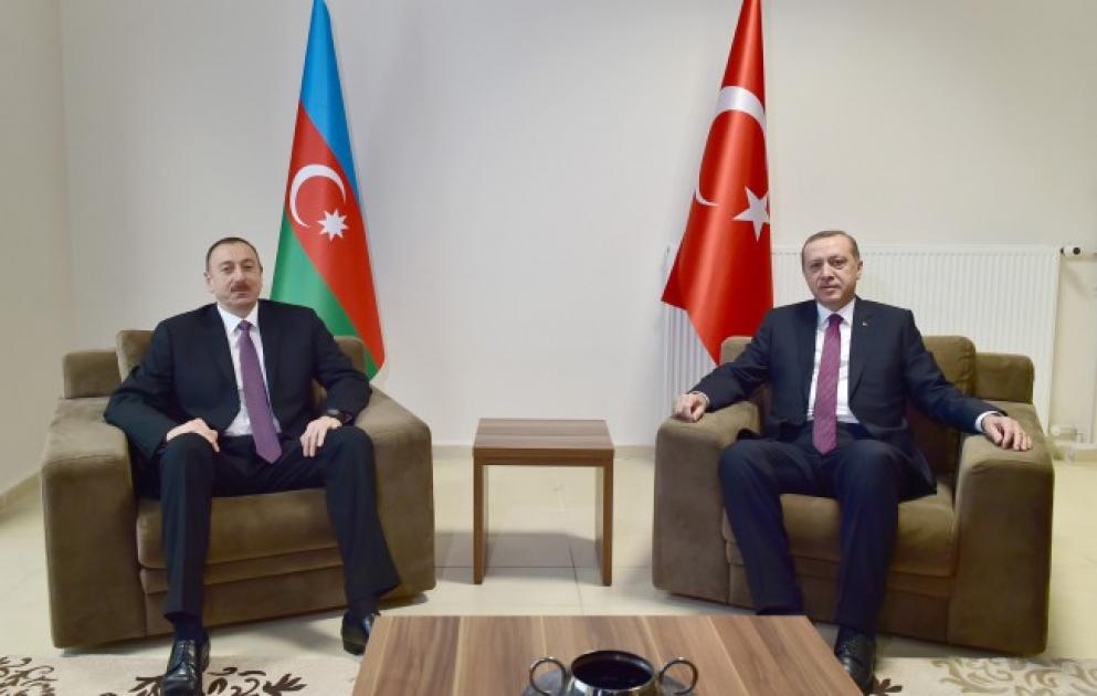 President Ilham Aliyev met with President of Turkey Recep Tayyip Erdogan