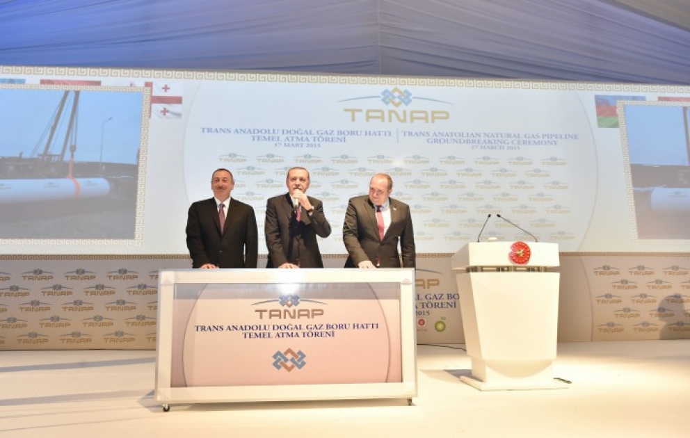 Trans-Anadolu qaz boru kəmərinin təməli qoyulub