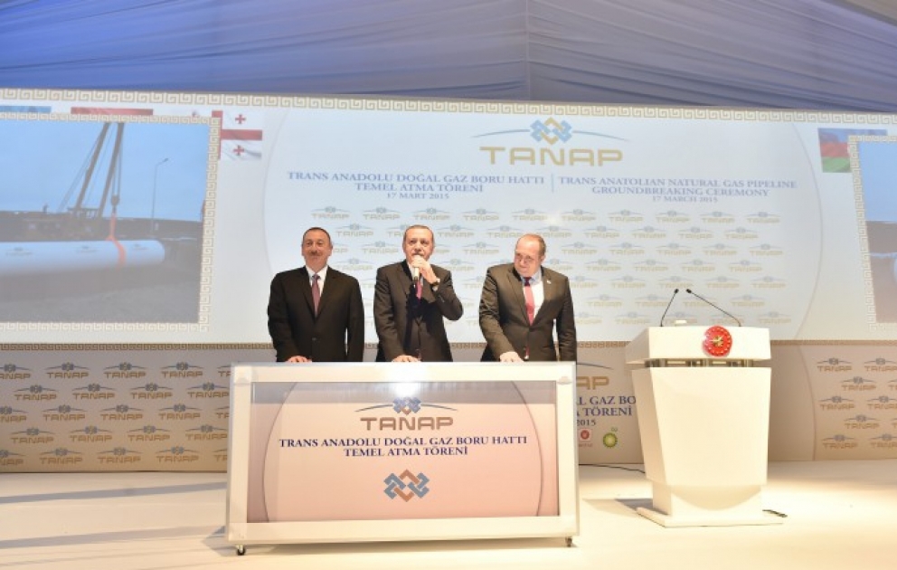 Groundbreaking of the Trans-Anatolian Natural Gas Pipeline was held in Kars