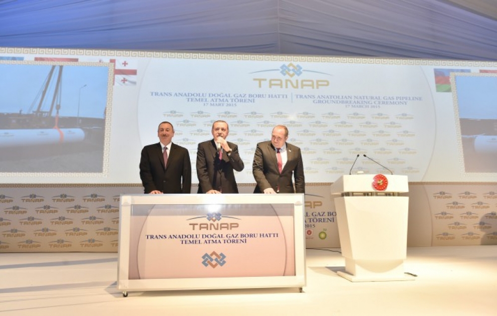 In Kars ist der Grundstein der Transanatolischen Pipeline gelegt