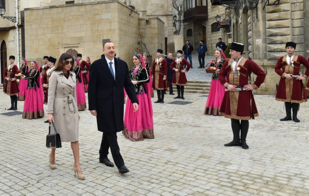 Prezident İlham Əliyev Novruz bayramı münasibətilə ümumxalq şənliyində iştirak edib