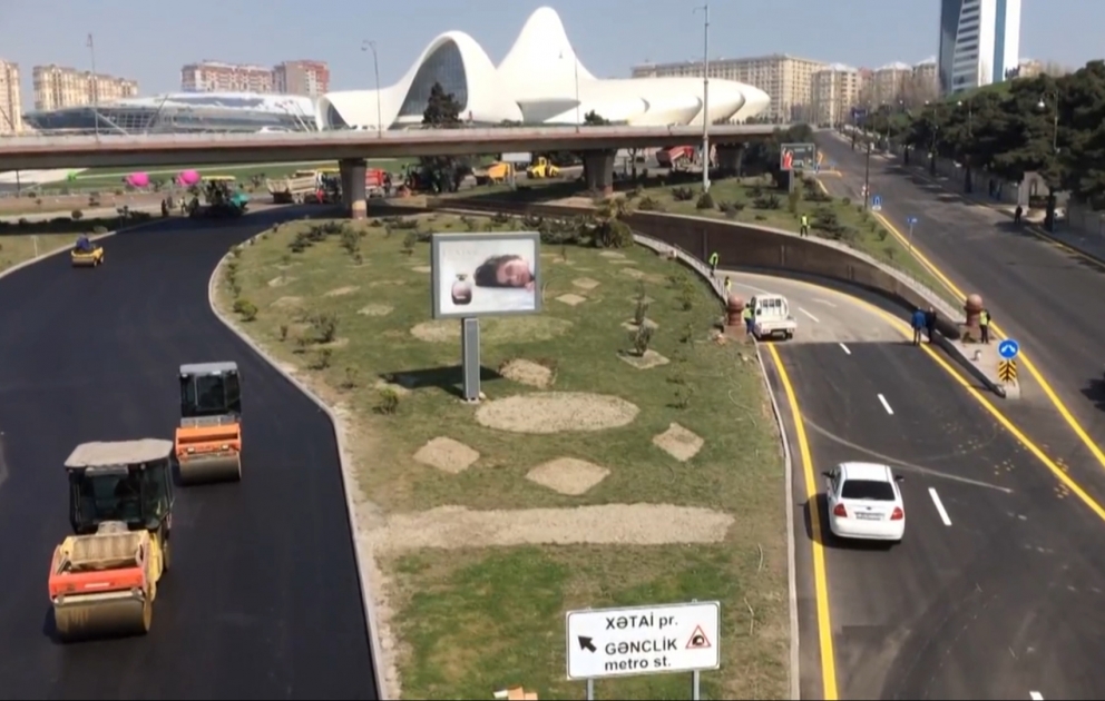 Bakıda təmirə bağlanmış iki yol açıldı