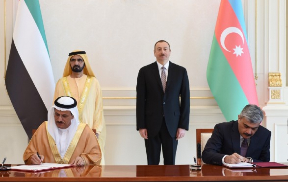 Azerbaijani-UAE documents were signed