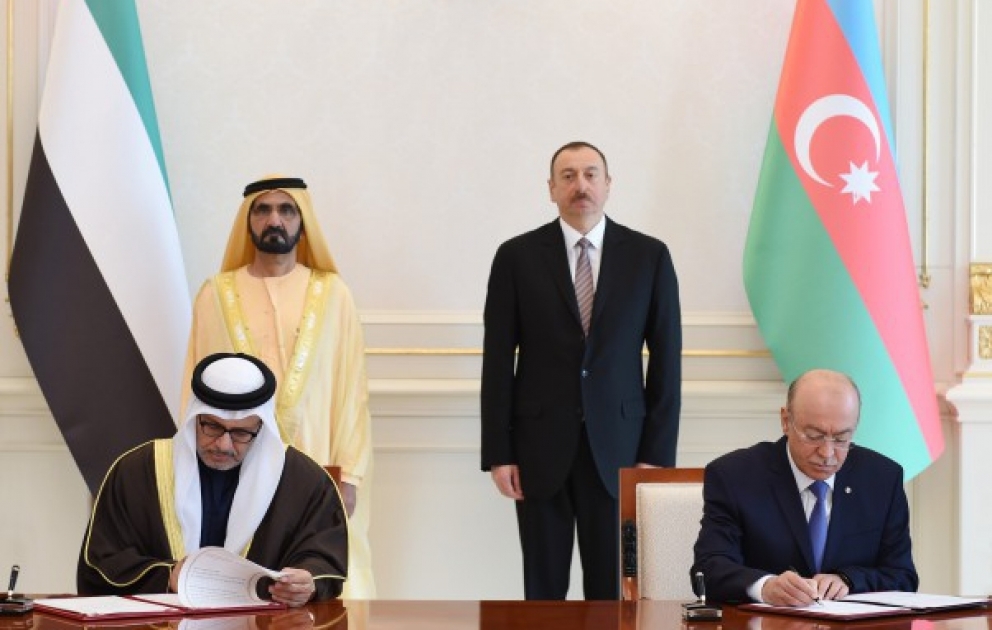 Les accords Azerbaïdjan-Emirats arabes unis signés