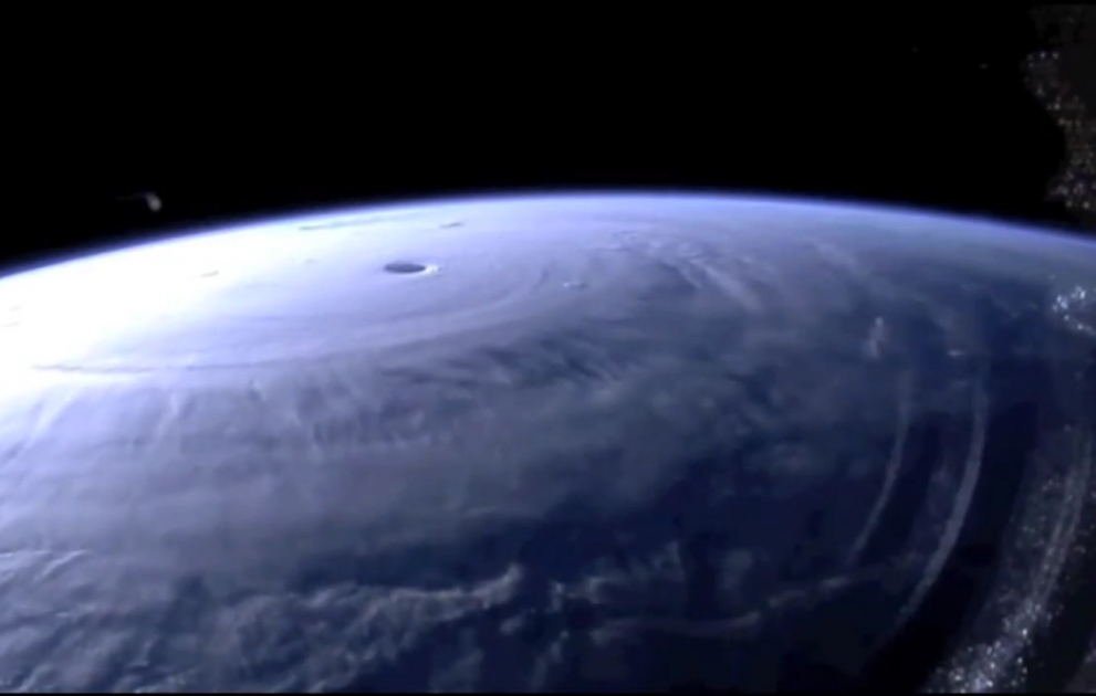 Kosmonavtlar Maysak supertayfunun videosunu çəkiblər