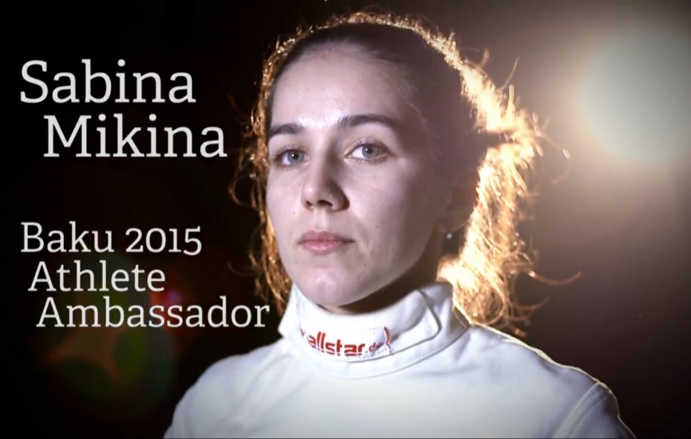 Azeri Fencer Sabina Mikina looks ahead to the Baku 2015 European Games
