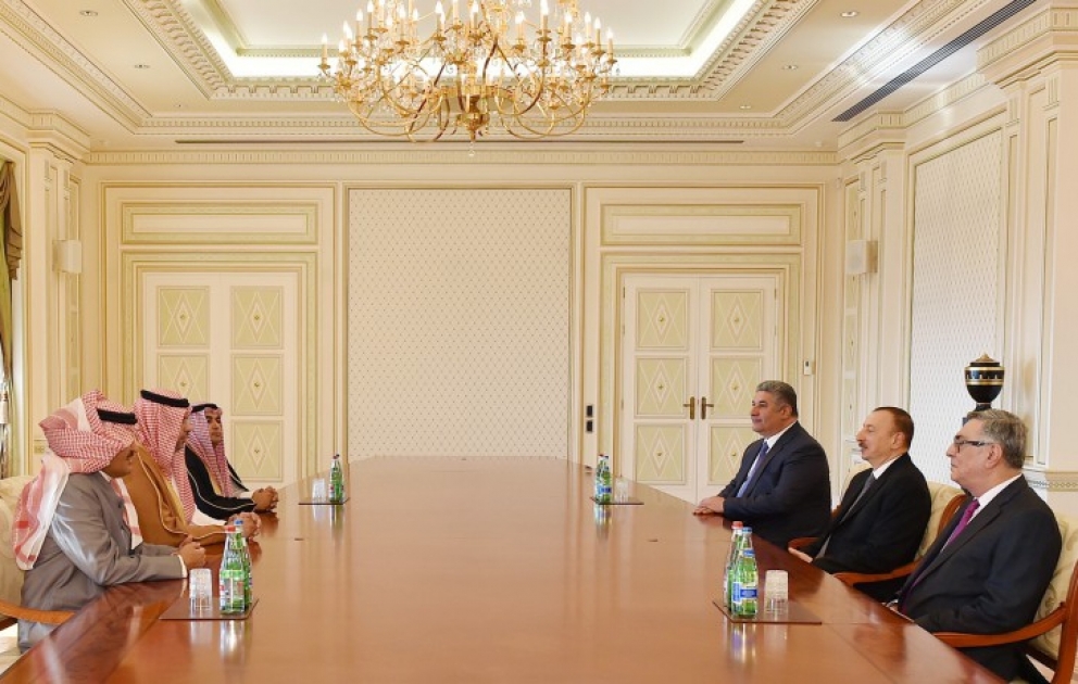 President Ilham Aliyev received a delegation led by President of the Islamic Solidarity Sports Federation