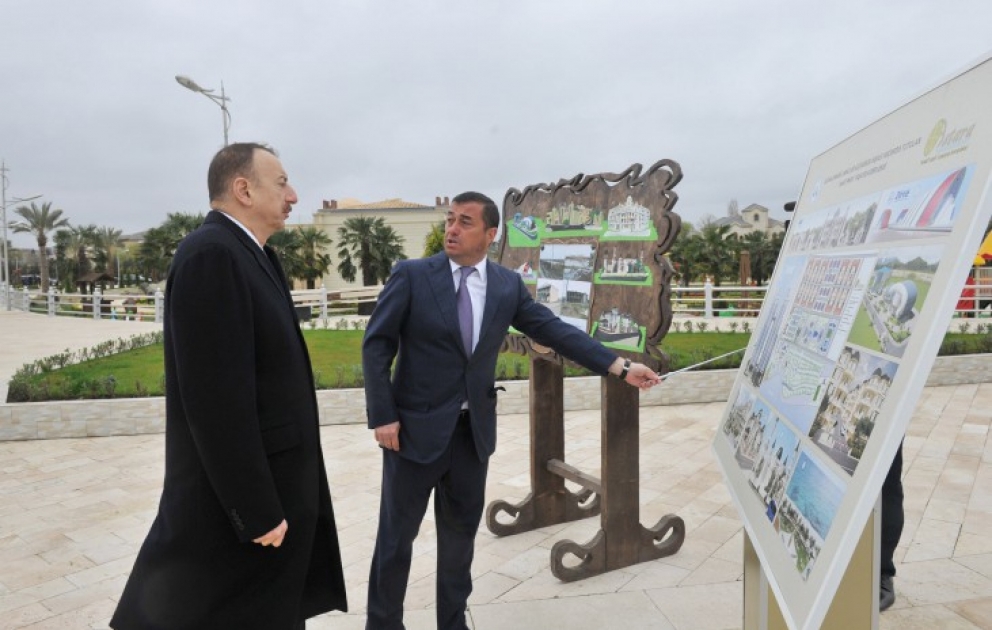 President Ilham Aliyev reviewed Astara seaside park-boulevard complex