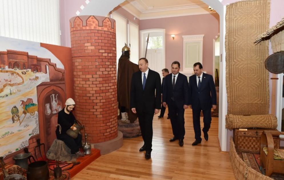 President llham Aliyev reviewed reconstruction and repair work in Lankaran Museum of History and Local Lore