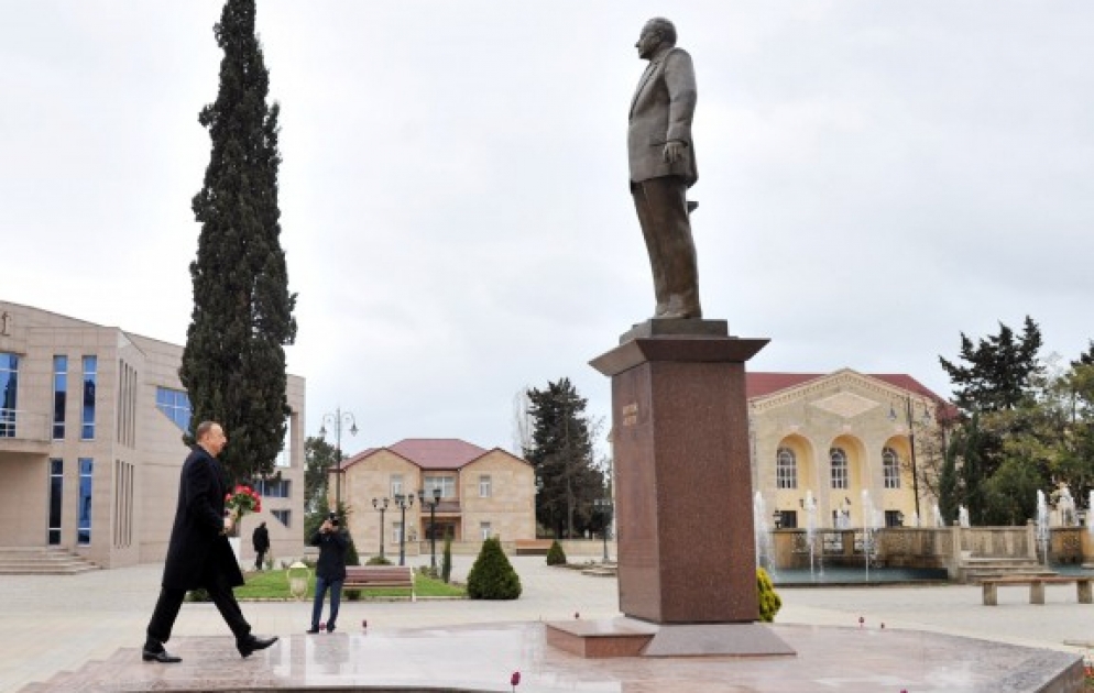 Le président Ilham Aliyev entame sa visite dans le sud du pays