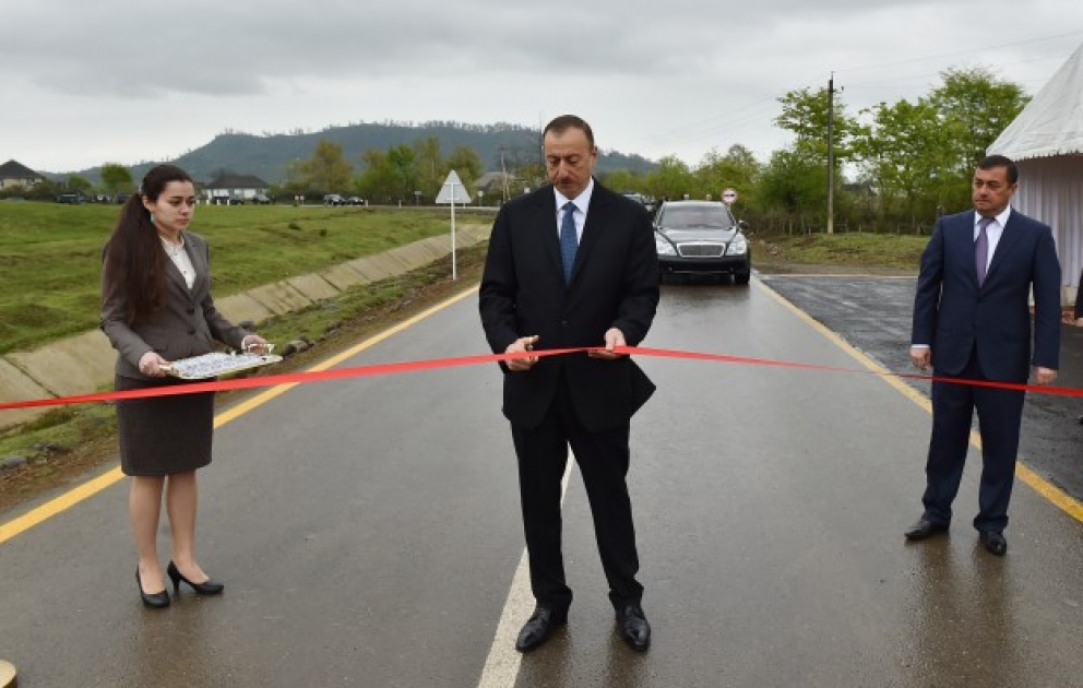 Astara : Le président de la République a participé à l’ouverture de la route Degadi-Pelikech