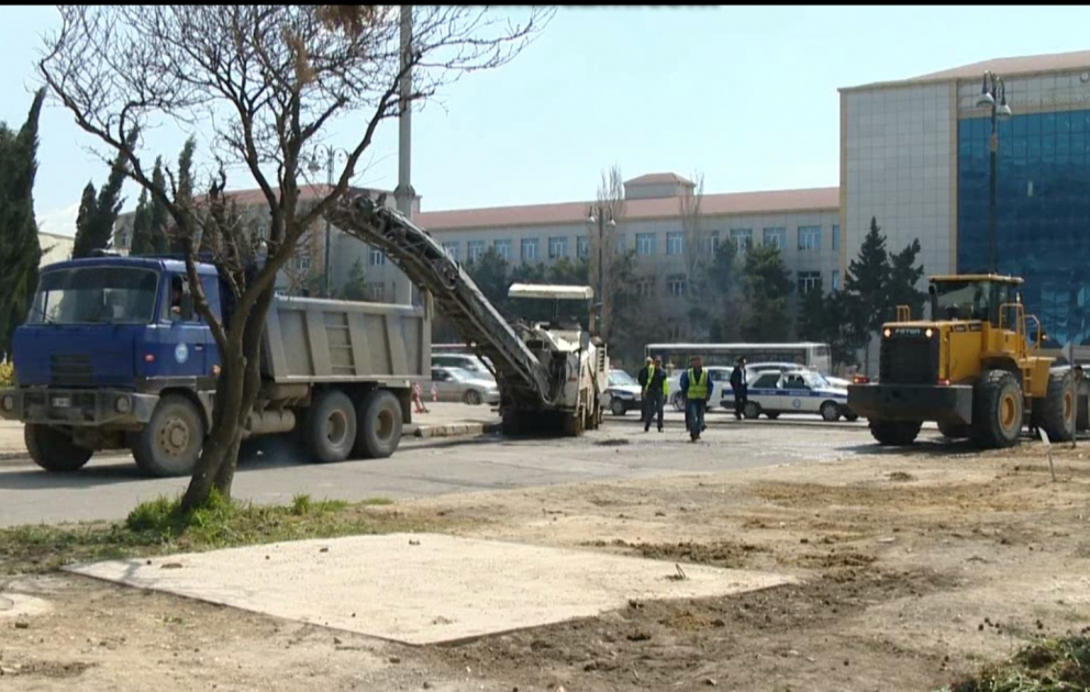 Bakıda iki böyük prospekti birləşdirən yol bağlandı