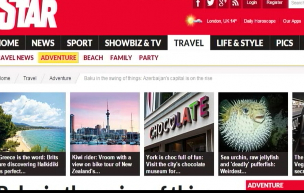 "The Daily Star" рассказала о Баку и предстоящих первых Европейских играх