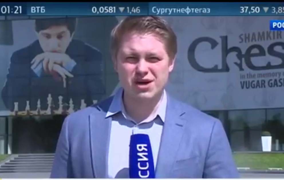 “Rossiya-24” telekanalının Shamkir Chess superturniri haqqında süjeti