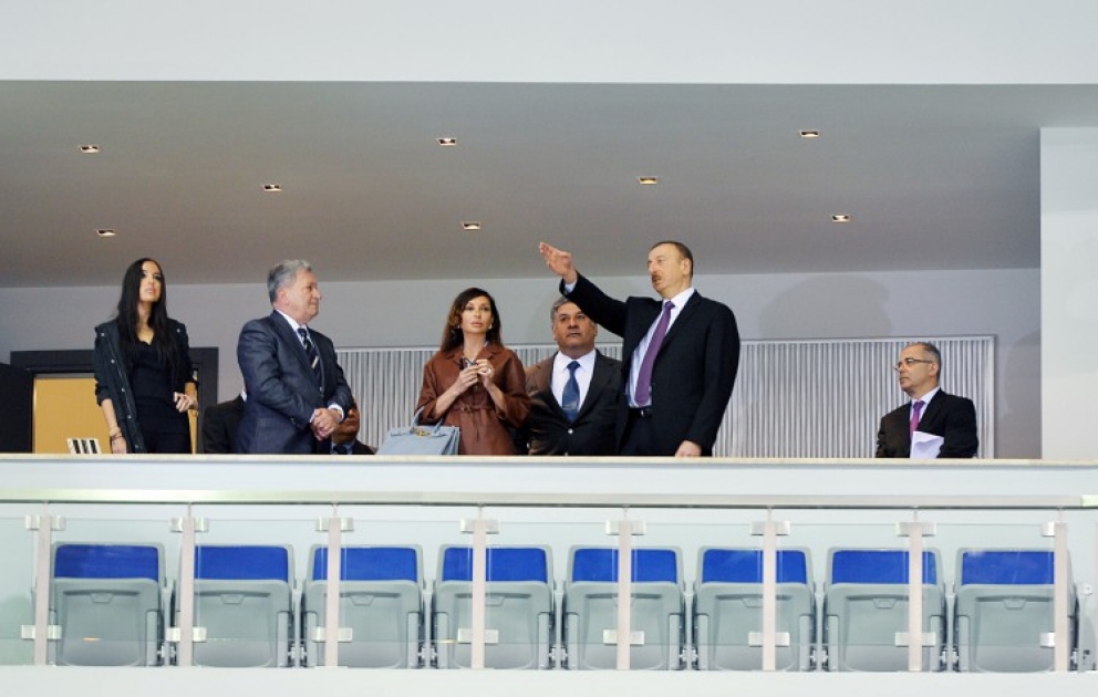 Le président azerbaïdjanais Ilham Aliyev a visité le Palais des sports Heydar Aliyev