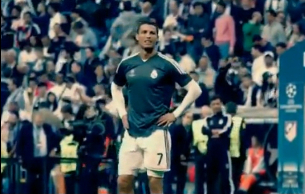 Cristiano Ronaldo gives young Real Madrid fan his shirt after accidentally hitting him with free-kick