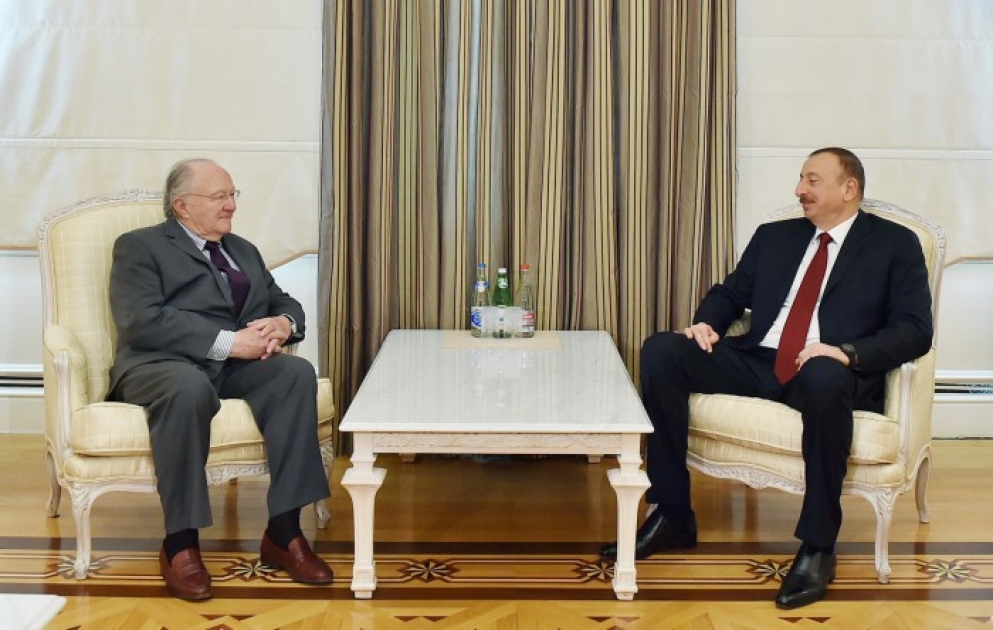 President Ilham Aliyev received a delegation led by the president of the Representative Council of Jewish Institutions of France