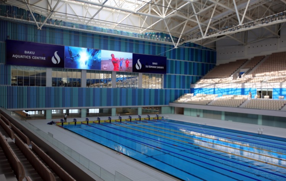 Journalists visit Baku Aquatic Palace