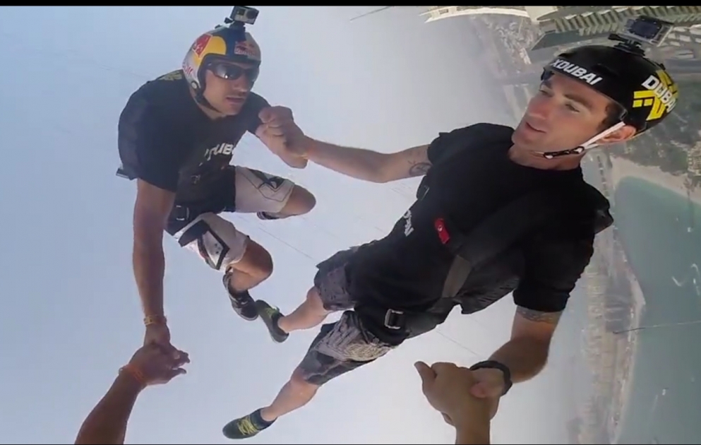 Jumping from 414 m Princess Tower