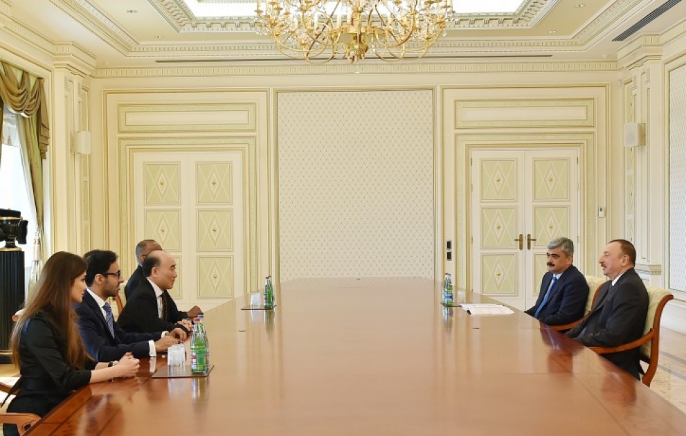 Präsident Ilham Aliyev hat eine Delegation geleitet vom stellvertretenden Geschäftsführer des Internationalen Währungsfonds empfangen