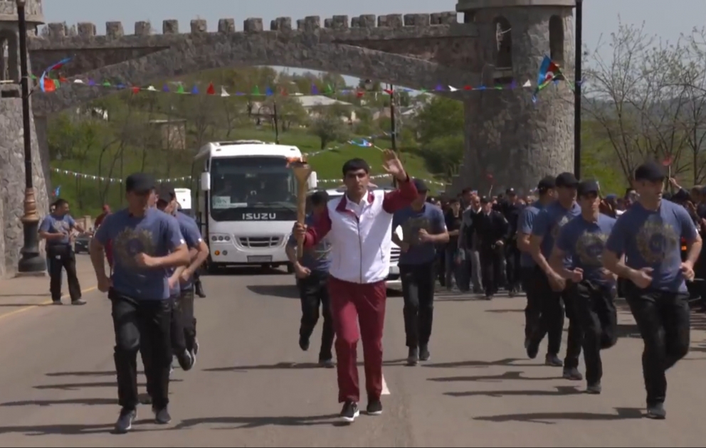 Baku 2015 flame arrives in Lerik